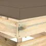 Ecksofa mit grau imprägnierten Holzkissen von vidaXL, Modulare Sofas für den Außenbereich - Ref: Foro24-3074515, Preis: 100,0...