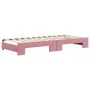 Sofá cama nido con colchón terciopelo rosa 90x200 cm de vidaXL, Camas y somieres - Ref: Foro24-3197328, Precio: 442,18 €, Des...