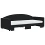 Trundle sofa bed with black velvet mattress 90x200 cm by vidaXL, Beds and slatted bases - Ref: Foro24-3197329, Price: 444,14 ...