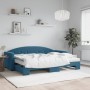 Ausziehbares Schlafsofa mit blauer Samtmatratze 80x200 cm von vidaXL, Betten und Lattenroste - Ref: Foro24-3197317, Preis: 41...