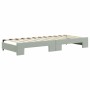 Sofá cama nido con colchón terciopelo gris claro 80x200 cm de vidaXL, Camas y somieres - Ref: Foro24-3197318, Precio: 417,89 ...