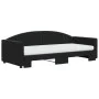 Trundle sofa bed with black velvet mattress 90x190 cm by vidaXL, Beds and slatted bases - Ref: Foro24-3197340, Price: 406,16 ...
