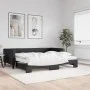 Sofá cama nido con colchón tela negro 90x200 cm de vidaXL, Camas y somieres - Ref: Foro24-3196598, Precio: 450,01 €, Descuent...