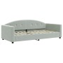 Trundle sofa bed with light gray velvet mattress 90x200 cm by vidaXL, Beds and slatted bases - Ref: Foro24-3197325, Price: 42...