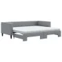 Trundle sofa bed with light gray fabric mattress 90x200 cm by vidaXL, Beds and slatted bases - Ref: Foro24-3196596, Price: 44...