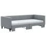 Trundle sofa bed with light gray fabric mattress 90x200 cm by vidaXL, Beds and slatted bases - Ref: Foro24-3196596, Price: 44...