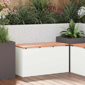 Banco de jardín 80 x 40 x 43 cm Acero en Bancos de jardín | Comprar online en Foro24