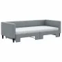 Trundle sofa bed with light gray fabric mattress 90x190 cm by vidaXL, Beds and slatted bases - Ref: Foro24-3196606, Price: 41...