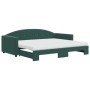 Sofá cama nido con colchón terciopelo verde oscuro 90x200 cm de vidaXL, Camas y somieres - Ref: Foro24-3197327, Precio: 438,08 €