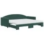Sofá cama nido con colchón terciopelo verde oscuro 90x200 cm de vidaXL, Camas y somieres - Ref: Foro24-3197327, Precio: 441,6...