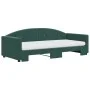 Sofá cama nido con colchón terciopelo verde oscuro 90x200 cm de vidaXL, Camas y somieres - Ref: Foro24-3197327, Precio: 441,6...