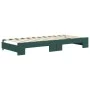 Sofá cama nido con colchón terciopelo verde oscuro 90x200 cm de vidaXL, Camas y somieres - Ref: Foro24-3197327, Precio: 441,6...