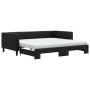 Trundle sofa bed with black fabric mattress 100x200 cm by vidaXL, Beds and slatted bases - Ref: Foro24-3196603, Price: 437,25...