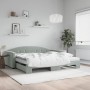 Sofá cama nido con colchón terciopelo gris claro 100x200 cm de vidaXL, Camas y somieres - Ref: Foro24-3197332, Precio: 436,58 €