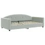 Trundle sofa bed with light gray velvet mattress 100x200 cm by vidaXL, Beds and slatted bases - Ref: Foro24-3197332, Price: 4...