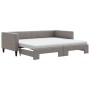 Sofá cama nido con colchón tela gris taupe 90x200 cm de vidaXL, Camas y somieres - Ref: Foro24-3196599, Precio: 440,88 €, Des...