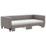 Sofá cama nido con colchón tela gris taupe 90x200 cm de vidaXL, Camas y somieres - Ref: Foro24-3196599, Precio: 440,88 €, Des...