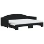 Trundle sofa bed with black velvet mattress 80x200 cm by vidaXL, Beds and slatted bases - Ref: Foro24-3197322, Price: 427,13 ...