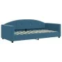 Ausziehbares Schlafsofa mit blauer Samtmatratze 90x200 cm von vidaXL, Betten und Lattenroste - Ref: Foro24-3197324, Preis: 44...