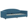 Trundle sofa bed with blue velvet mattress 90x200 cm by vidaXL, Beds and slatted bases - Ref: Foro24-3197324, Price: 442,23 €...