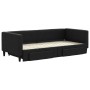 Sofá cama nido con cajones tela negro 90x200 cm de vidaXL, Camas y somieres - Ref: Foro24-3196616, Precio: 255,35 €, Descuent...