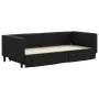 Trundle sofa bed with drawers black fabric 90x200 cm by vidaXL, Beds and slatted bases - Ref: Foro24-3196616, Price: 288,94 €...