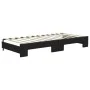 Trundle sofa bed with drawers black fabric 90x200 cm by vidaXL, Beds and slatted bases - Ref: Foro24-3196616, Price: 288,94 €...