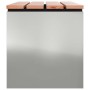 Banco de jardín Plateado 100 x 40 x 43 cm Acero galvanizado