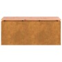 Banco de jardín Oxidado 100 x 40 x 43 cm Acero oxidado