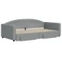 Sofá cama nido con cajones tela gris claro 100x200 cm de vidaXL, Camas y somieres - Ref: Foro24-3197229, Precio: 299,43 €, De...