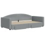 Trundle sofa bed with drawers light gray fabric 100x200 cm by vidaXL, Beds and slatted bases - Ref: Foro24-3197229, Price: 29...