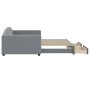 Sofá cama nido con cajones tela gris claro 100x200 cm de vidaXL, Camas y somieres - Ref: Foro24-3197229, Precio: 298,89 €, De...