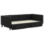 Sofá cama nido con cajones tela negro 100x200 cm de vidaXL, Camas y somieres - Ref: Foro24-3196621, Precio: 305,13 €, Descuen...