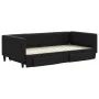 Trundle sofa bed with drawers black fabric 100x200 cm by vidaXL, Beds and slatted bases - Ref: Foro24-3196621, Price: 296,17 ...