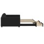 Sofá cama nido con cajones tela negro 100x200 cm de vidaXL, Camas y somieres - Ref: Foro24-3197231, Precio: 306,87 €