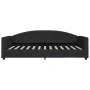 Trundle sofa bed with drawers black fabric 100x200 cm by vidaXL, Beds and slatted bases - Ref: Foro24-3197231, Price: 300,95 ...