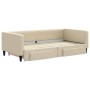 Sofá cama nido con cajones tela color crema 100x200 cm de vidaXL, Camas y somieres - Ref: Foro24-3196623, Precio: 296,57 €, D...
