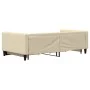 Sofá cama nido con cajones tela color crema 100x200 cm de vidaXL, Camas y somieres - Ref: Foro24-3196623, Precio: 295,06 €, D...