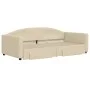 Sofá cama nido con cajones tela color crema 100x200 cm de vidaXL, Camas y somieres - Ref: Foro24-3197233, Precio: 303,46 €, D...