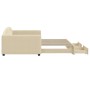Sofá cama nido con cajones tela color crema 100x200 cm de vidaXL, Camas y somieres - Ref: Foro24-3197233, Precio: 304,17 €