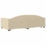 Sofá cama nido con cajones tela color crema 100x200 cm de vidaXL, Camas y somieres - Ref: Foro24-3197233, Precio: 303,46 €, D...