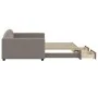 Sofá cama nido con cajones tela gris taupe 100x200 cm de vidaXL, Camas y somieres - Ref: Foro24-3197232, Precio: 302,08 €, De...