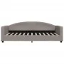 Trundle sofa bed with drawers taupe gray fabric 100x200 cm by vidaXL, Beds and slatted bases - Ref: Foro24-3197232, Price: 30...