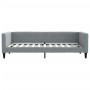 Trundle sofa bed with drawers light gray fabric 90x200 cm by vidaXL, Beds and slatted bases - Ref: Foro24-3196614, Price: 276...