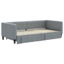 Sofá cama nido con cajones tela gris claro 90x190 cm de vidaXL, Camas y somieres - Ref: Foro24-3196624, Precio: 316,92 €, Des...