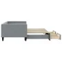 Sofá cama nido con cajones tela gris claro 90x190 cm de vidaXL, Camas y somieres - Ref: Foro24-3196624, Precio: 300,59 €, Des...
