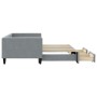 Sofá cama nido con cajones tela gris claro 90x190 cm de vidaXL, Camas y somieres - Ref: Foro24-3196624, Precio: 316,92 €, Des...