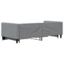Sofá cama nido con cajones tela gris claro 90x190 cm de vidaXL, Camas y somieres - Ref: Foro24-3196624, Precio: 300,59 €, Des...