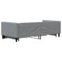 Sofá cama nido con cajones tela gris claro 90x190 cm de vidaXL, Camas y somieres - Ref: Foro24-3196624, Precio: 316,92 €, Des...
