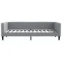 Trundle sofa bed with drawers light gray fabric 100x200 cm by vidaXL, Beds and slatted bases - Ref: Foro24-3196619, Price: 29...